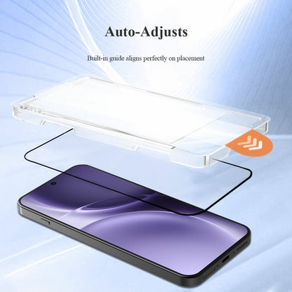 LEREACH For vivo X300 Pro 5G Tempered Glass Full Screen Protector Anti-Fingerprint Film with Dust-Free Installation Tool