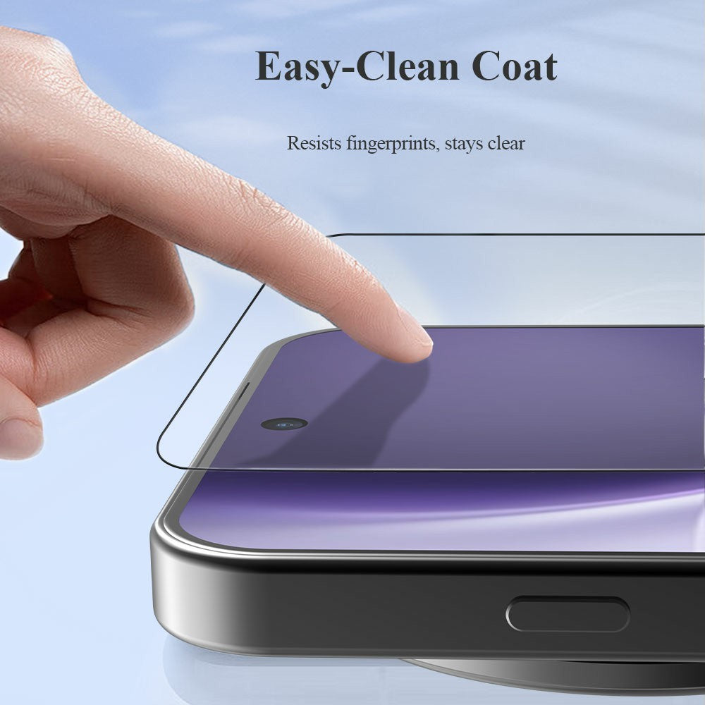 LEREACH For vivo X300 Pro 5G Tempered Glass Full Screen Protector Anti-Fingerprint Film with Dust-Free Installation Tool