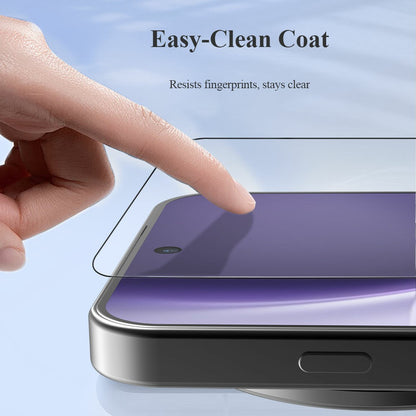LEREACH For vivo X300 Pro 5G Tempered Glass Full Screen Protector Anti-Fingerprint Film with Dust-Free Installation Tool