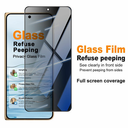 IMAK For Oppo Find N6 5G Anti Peep Tempered Glass Screen Protector Full Coverage