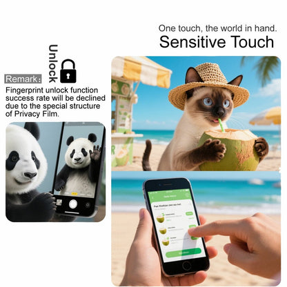 IMAK For Oppo Find N6 5G Anti Peep Tempered Glass Screen Protector Full Coverage