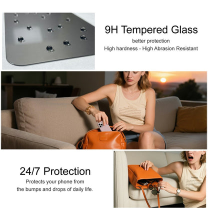 IMAK For Oppo Find N6 5G Anti Peep Tempered Glass Screen Protector Full Coverage