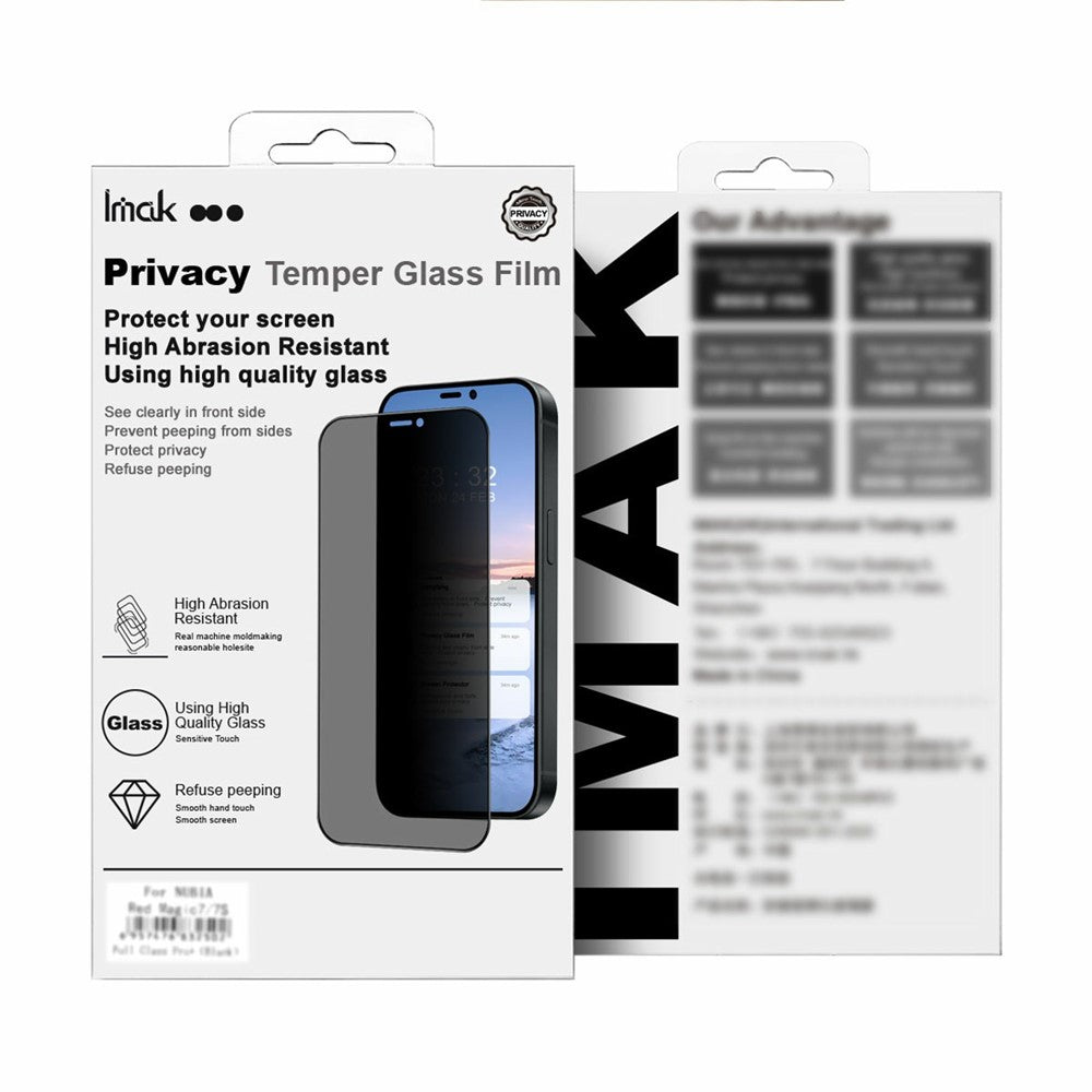 IMAK For Oppo Find N6 5G Anti Peep Tempered Glass Screen Protector Full Coverage