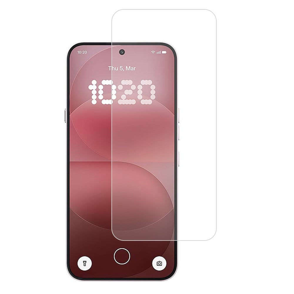 For Nothing Phone (4a) Pro Screen Protector 2.5D High Aluminium-Silicon Glass Film Electroplated Coating (Not Complete Covering)