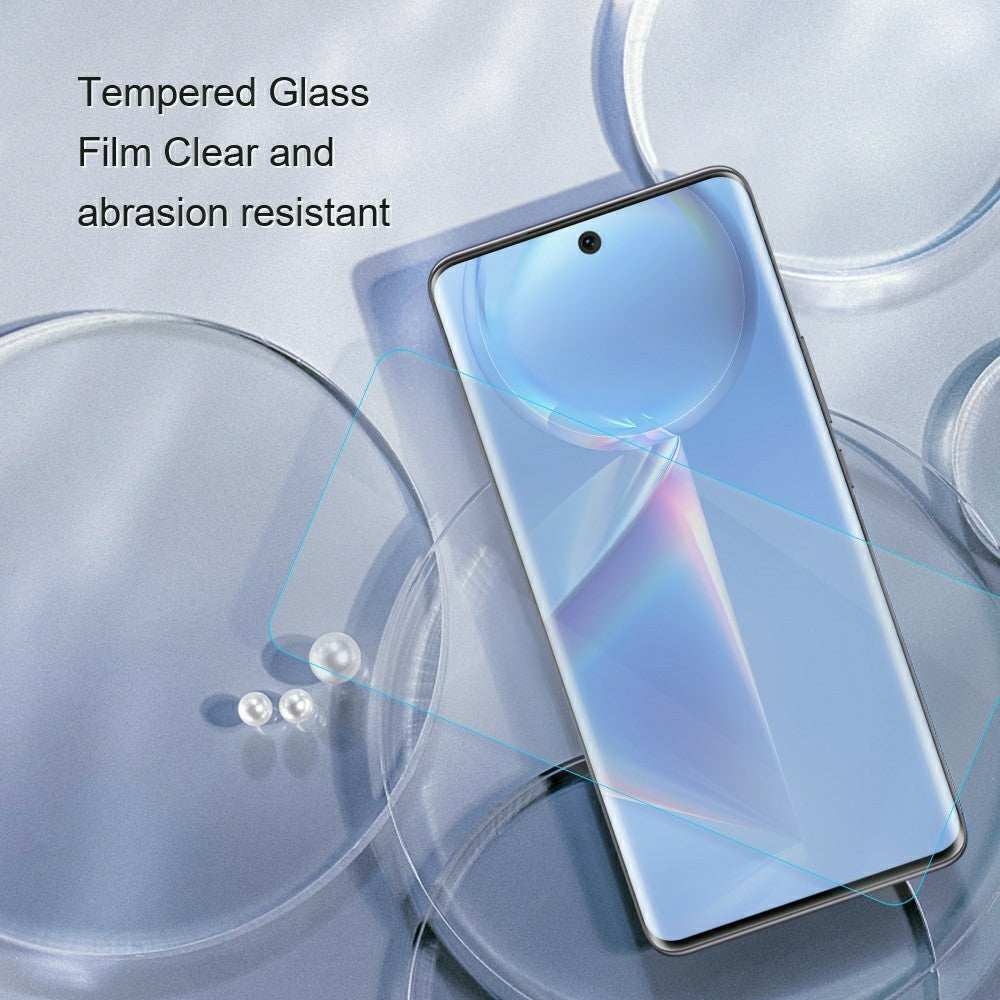 AMORUS For Honor 600 5G  /  600 Pro 5G High Aluminum-silicon Glass Film Anti-Scratch 2.5D Arc Edge Screen Protector, NOT Complete Covering