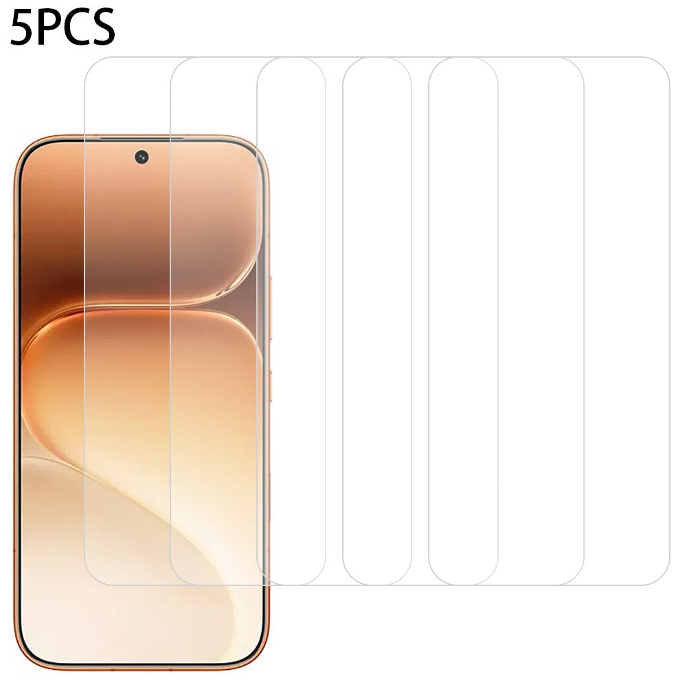 5Pcs For Honor 600 5G  /  600 Pro 5G Front Screen Protector 0.3mm 2.5D Tempered Glass Film, Not Full Covering