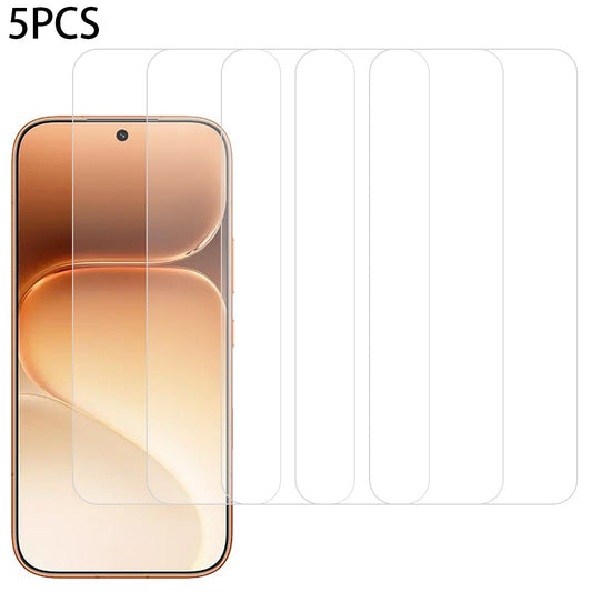5Pcs For Honor 600 5G  /  600 Pro 5G Front Screen Protector 0.3mm 2.5D Tempered Glass Film, Not Full Covering