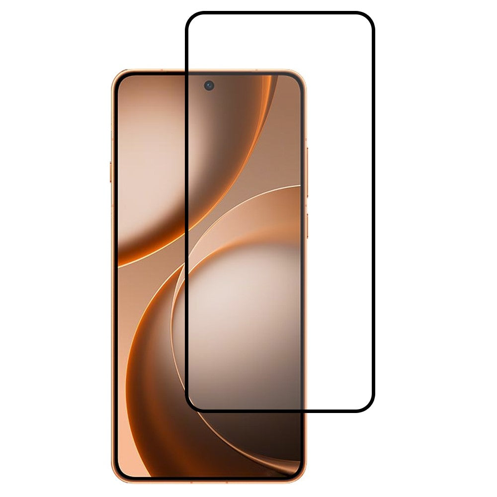 For Oppo Find X9 Ultra 5G Full Screen Protector Full Glue Arc Edge HD High Aluminium-silicon Glass Film with Black Silk Print Edge (Fingerprint Unlock)