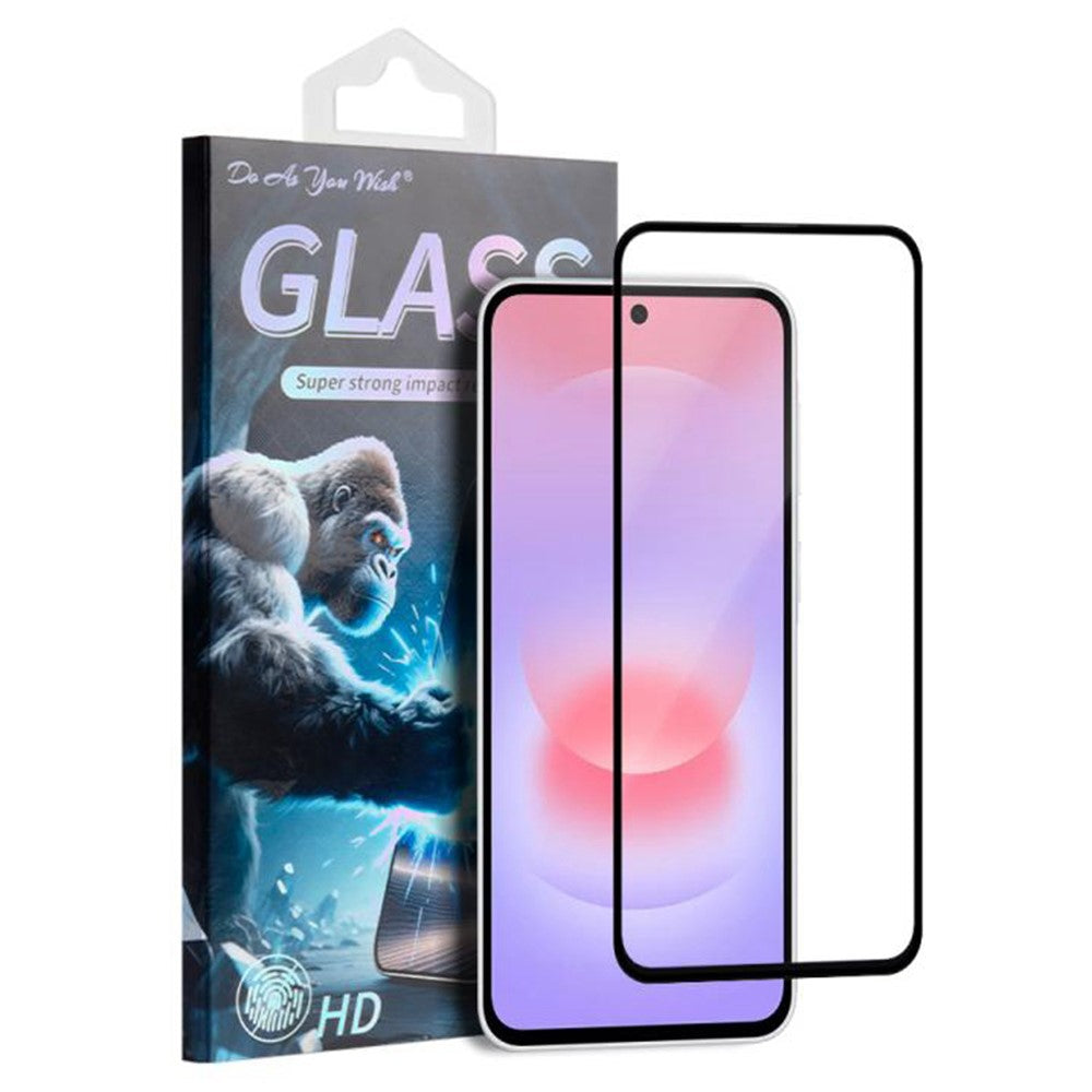 DO AS YOU WISH For Samsung Galaxy A37 5G Screen Protector Silk Printing Full Glue High Aluminum-silicon Glass Film