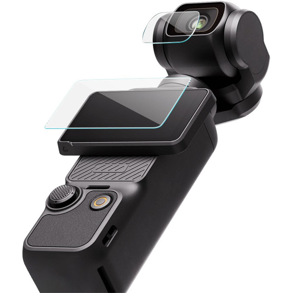 IMAK For DJI Osmo Pocket 4 Camera Tempered Glass Screen Protector + Lens Protector Kit