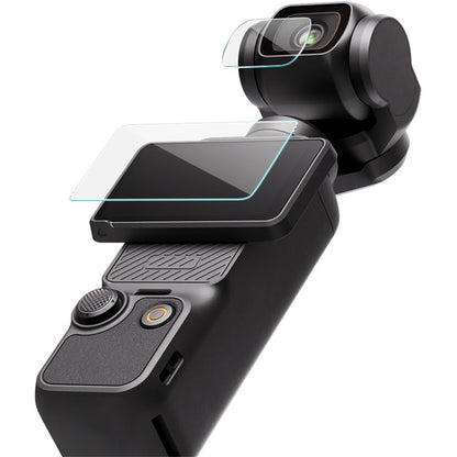 IMAK For DJI Osmo Pocket 4 Camera Tempered Glass Screen Protector + Lens Protector Kit