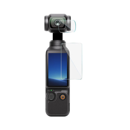 IMAK For DJI Osmo Pocket 4 Tempered Glass Screen Protector + Lens Film Set with Self Positioning Frame