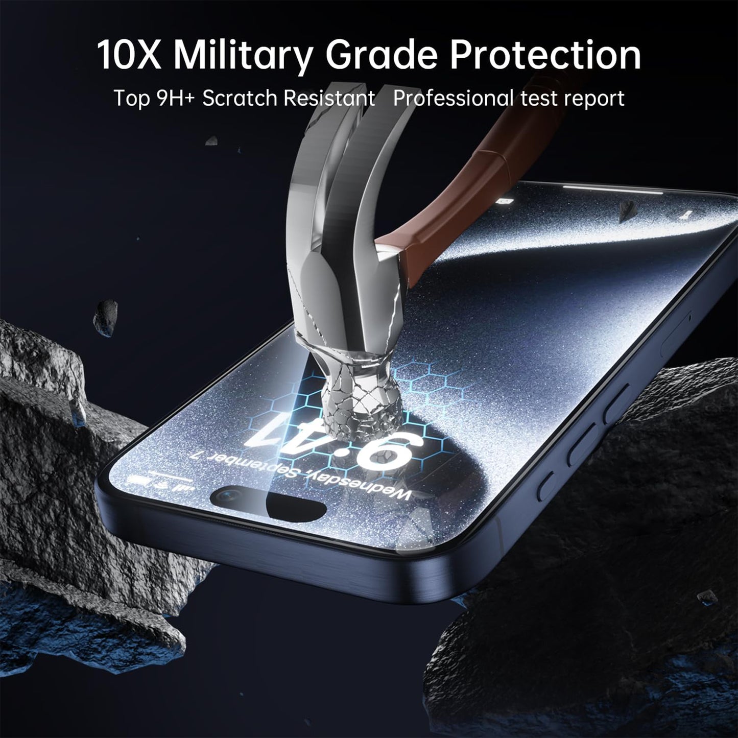 For iPhone 14 25Pcs Full Cover Screen Protector Silk Printing Ultra Clear High Aluminium-silicon Glass Film