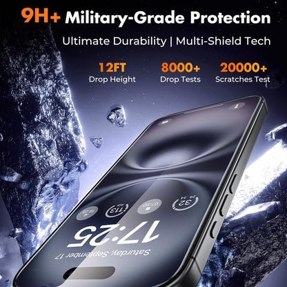 For iPhone 14 25Pcs Full Cover Screen Protector Silk Printing Ultra Clear High Aluminium-silicon Glass Film