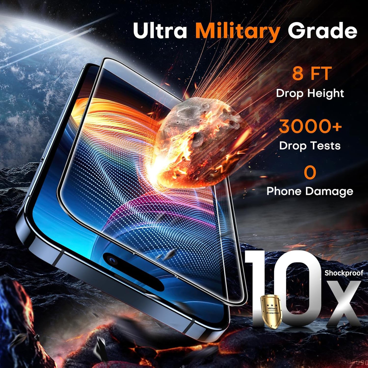 For iPhone 14 25Pcs Full Cover Screen Protector Silk Printing Ultra Clear High Aluminium-silicon Glass Film
