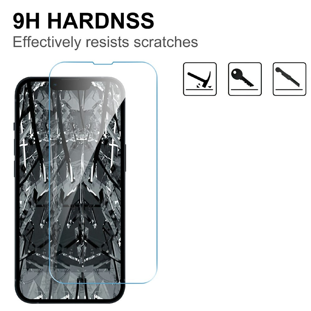 LAJABONI 2Pcs For iPhone 14 Plus HD Clear Screen Protector Anti-blue-ray Not Complete Covering Tempered Glass Screen Film