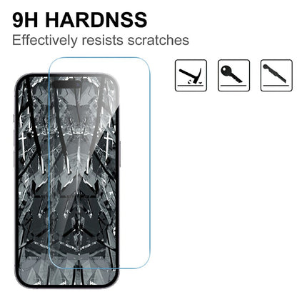 LAJABONI 2Pcs For iPhone 15 Pro Max HD Clear Screen Protector Anti-blue-ray Not Complete Covering Tempered Glass Screen Film