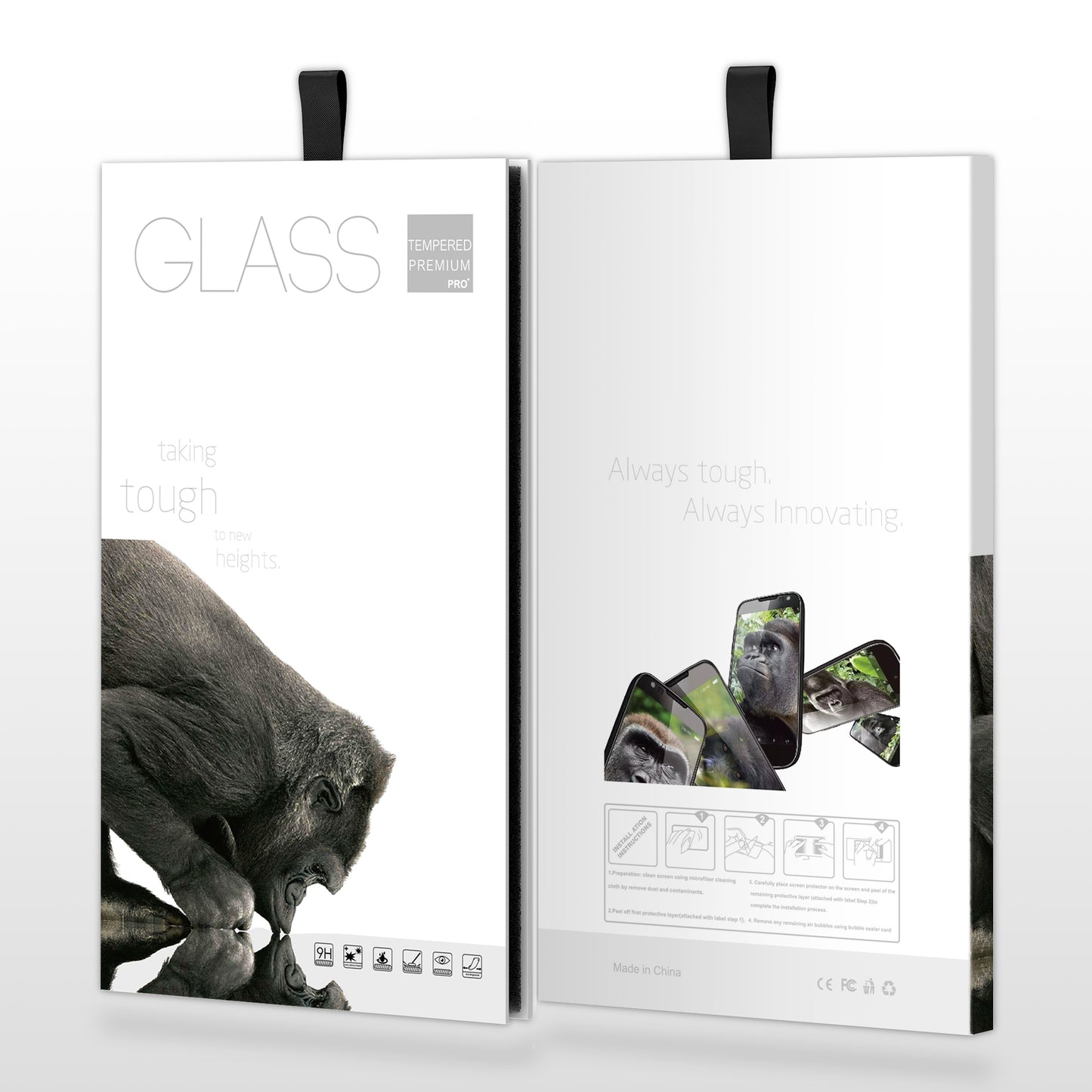 For iPhone 14 Corning Gorilla Glass Full Screen Protector 9H Hardness Anti-Fingerprint Silk Printing Film
