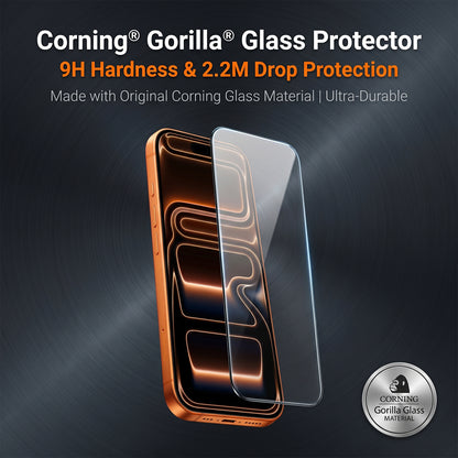 For iPhone 14 Corning Gorilla Glass Full Screen Protector 9H Hardness Anti-Fingerprint Silk Printing Film
