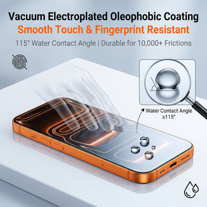 For iPhone 14 Corning Gorilla Glass Full Screen Protector 9H Hardness Anti-Fingerprint Silk Printing Film