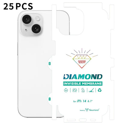 For iPhone 14 25Pcs TPU Hydrogel Film Invisible Self-Healing Anti-Fingerprint Full Cover Back Protector
