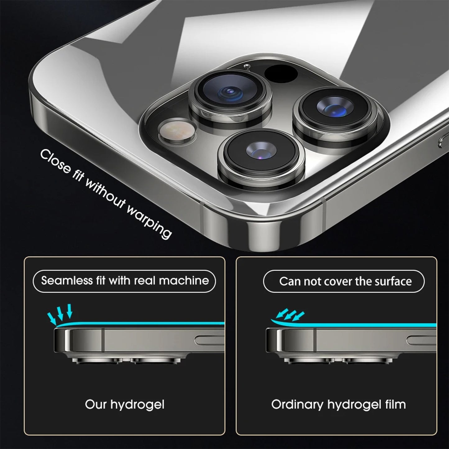 For iPhone 14 25Pcs TPU Hydrogel Film Invisible Self-Healing Anti-Fingerprint Full Cover Back Protector