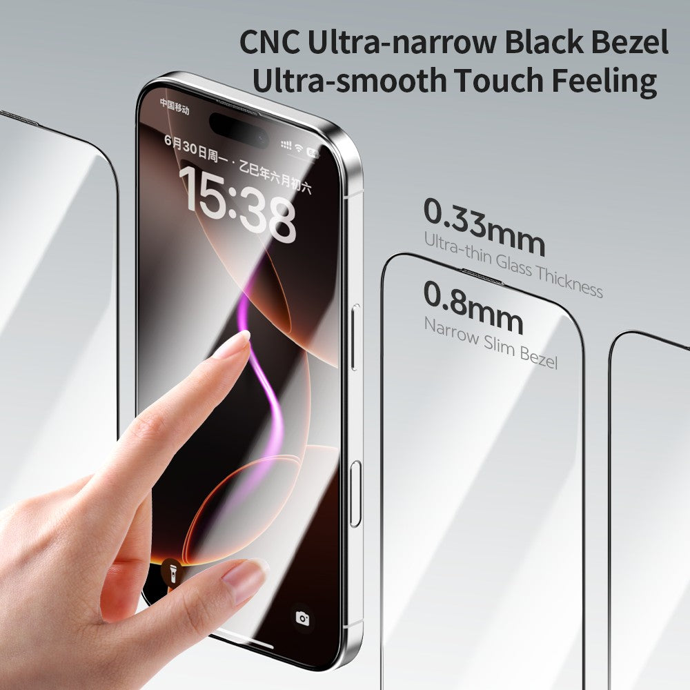 ZGA for iPhone 16e / iPhone 17e Screen Protector Anti-static High Aluminum-Silicon Glass HD Film