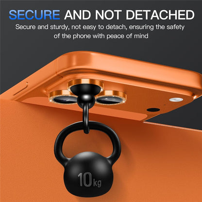 For iPhone 17 Pro Glitter Camera Lens Film Metal Ring+Tempered Glass Phone Lens Protector