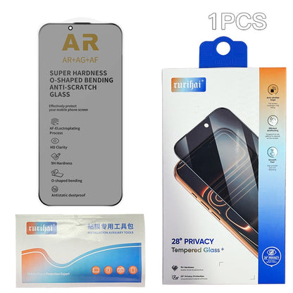 RURIHAI For iPhone 14 Plus  /  13 Pro Max Privacy Screen Protector AR Anti-Reflective High Aluminium-Silicon Glass Film