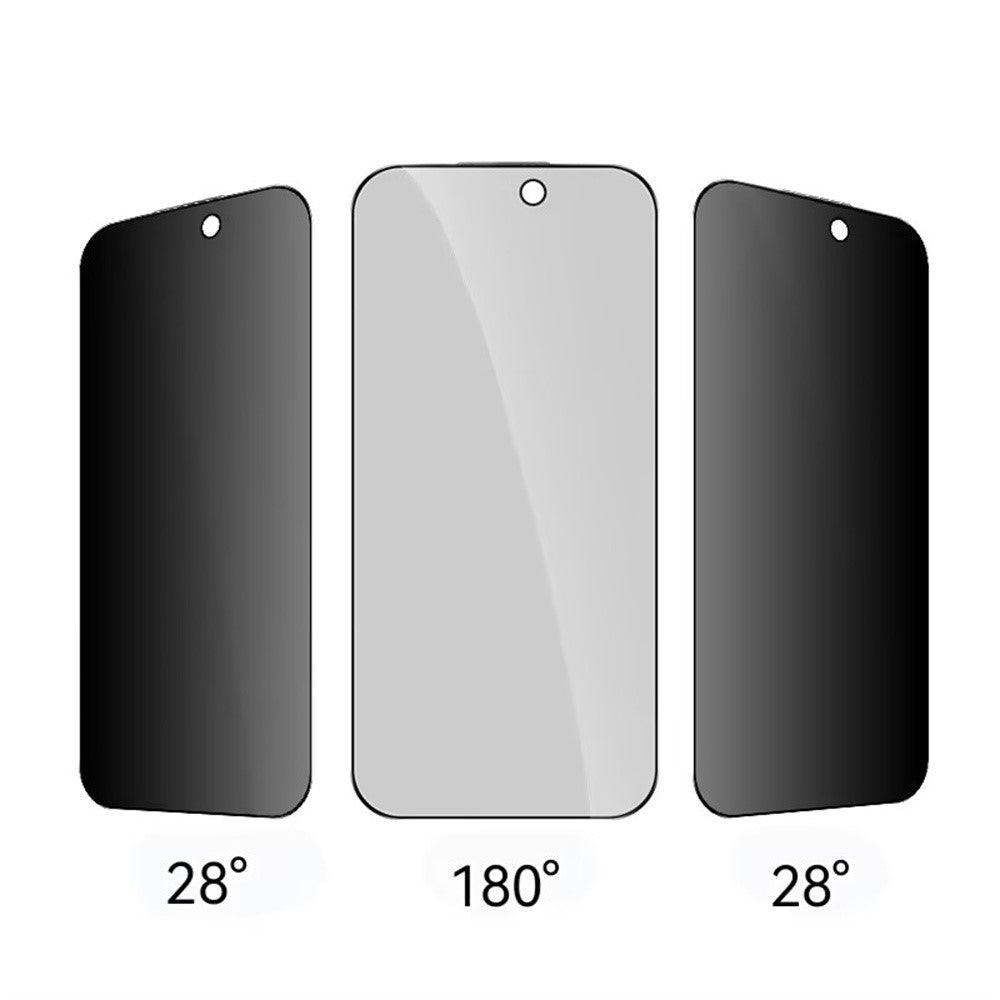 RURIHAI Privacy Screen Protector For iPhone 17e / 16e / 14 / 13 / 13 Pro , AR Anti-Reflective High Aluminium-Silicon Glass Film