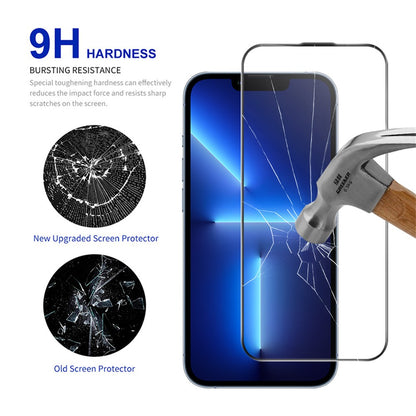 RURIHAI For iPhone 13 Pro Max  /  14 Plus Full Screen Protector AR Anti-Reflective HD Clear Tempered Glass Flim