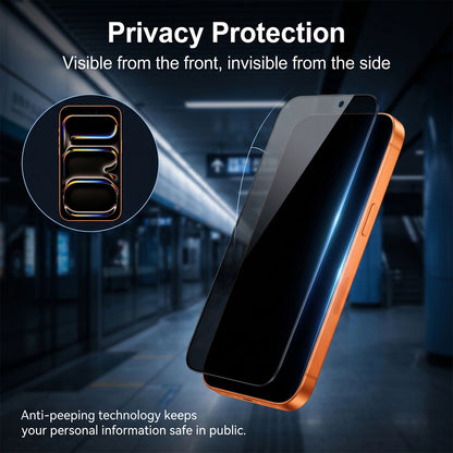 For iPhone 14 Privacy Screen Protector AR Anti-Reflective High Aluminium-silicon Glass Anti-Spy Film