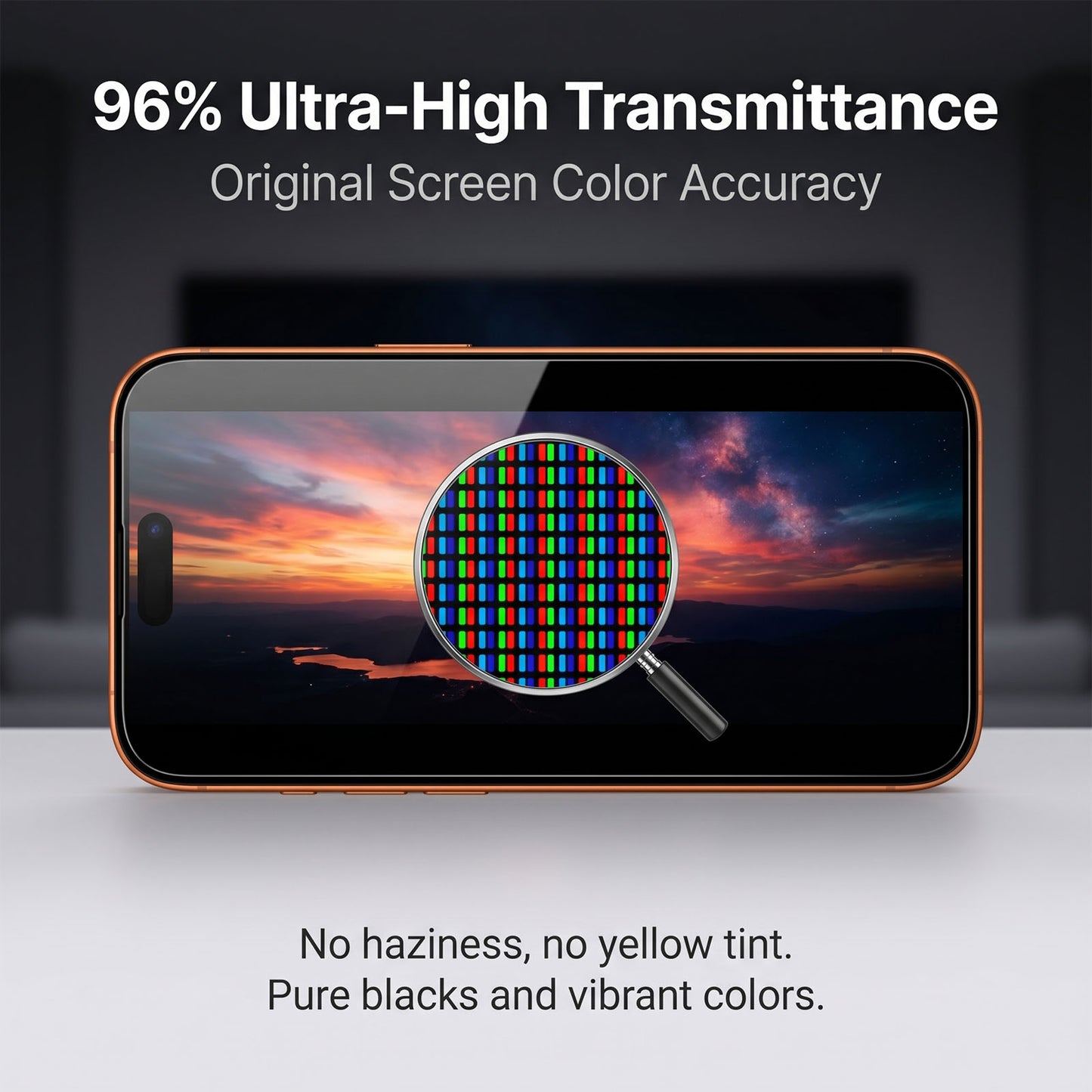 For iPhone 14 Privacy Screen Protector AR Anti-Reflective High Aluminium-silicon Glass Anti-Spy Film