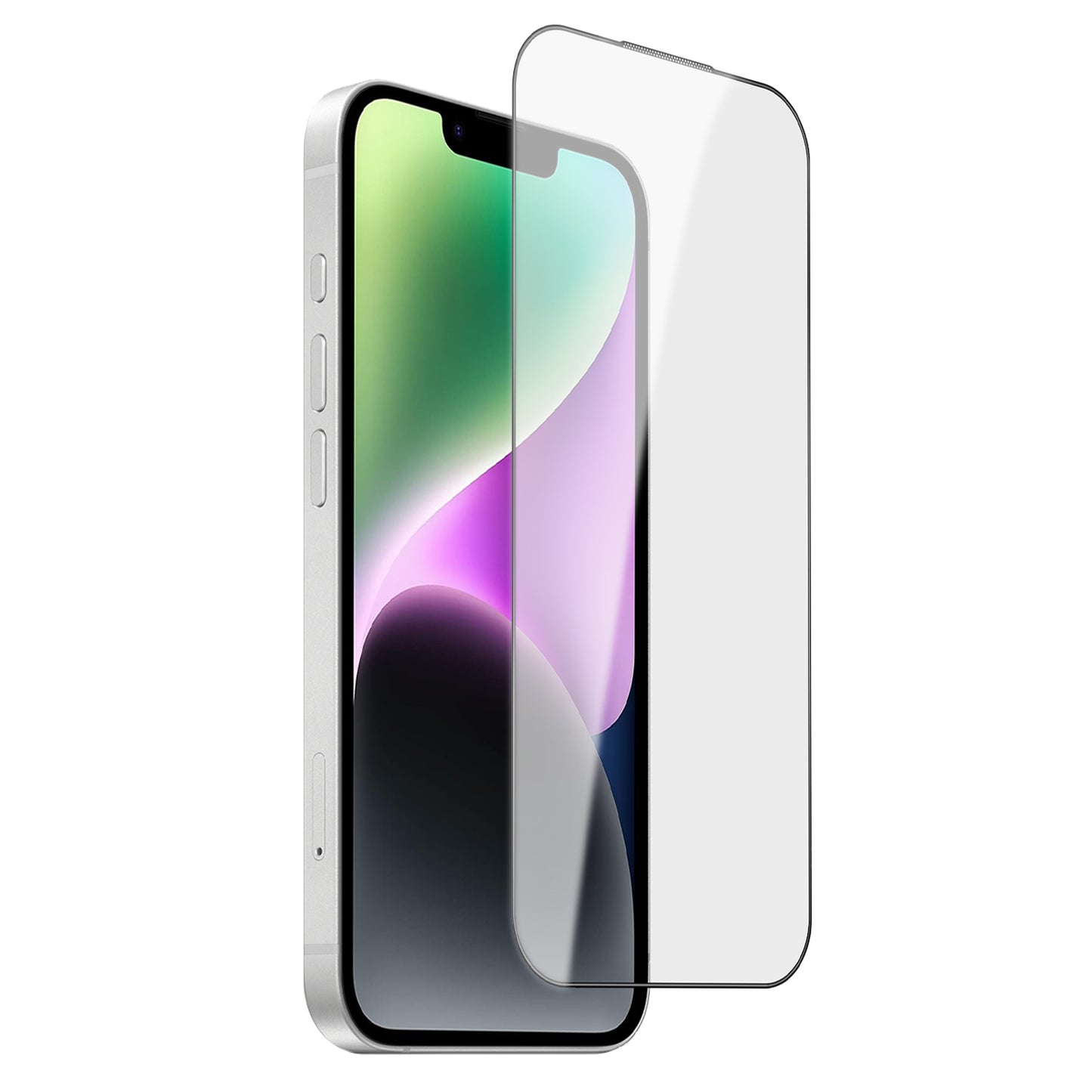 For iPhone 14 Screen Protector AR Anti-Reflective Silk Printing Clear High Aluminium-silicon Glass Film