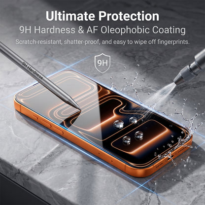 For iPhone 14 Screen Protector AR Anti-Reflective Silk Printing Clear High Aluminium-silicon Glass Film