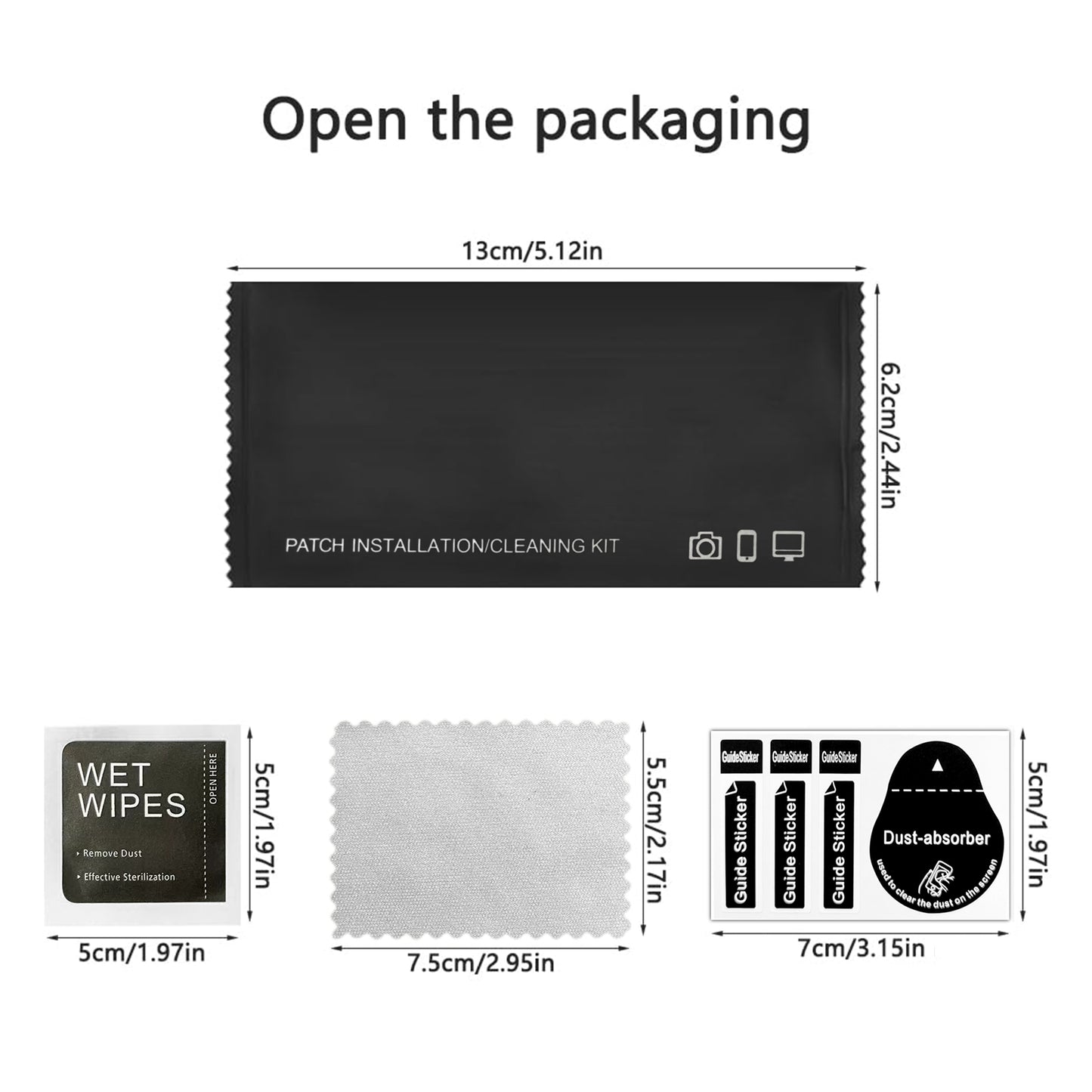 For iPhone 14 Screen Protector AR Anti-Reflective Silk Printing Clear High Aluminium-silicon Glass Film