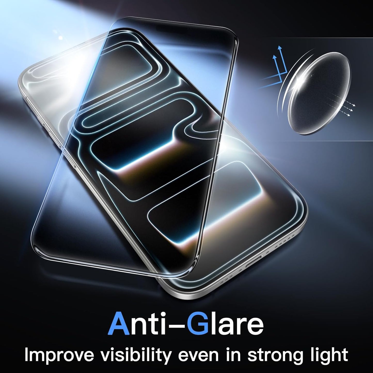 For iPhone 14 Screen Protector Anti-Glare Matte Anti-Fingerprint Tempered Glass Film