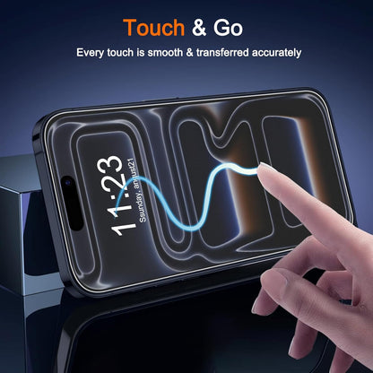 For iPhone 14 Screen Protector Anti-Glare Matte Anti-Fingerprint Tempered Glass Film