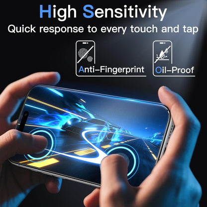 For iPhone 14 Screen Protector Anti-Glare Matte Anti-Fingerprint Tempered Glass Film