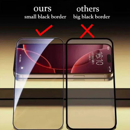 For iPhone 14 10Pcs Screen Protector AR Anti-Reflection High Aluminium-silicon Glass Silk Printing Clear Film