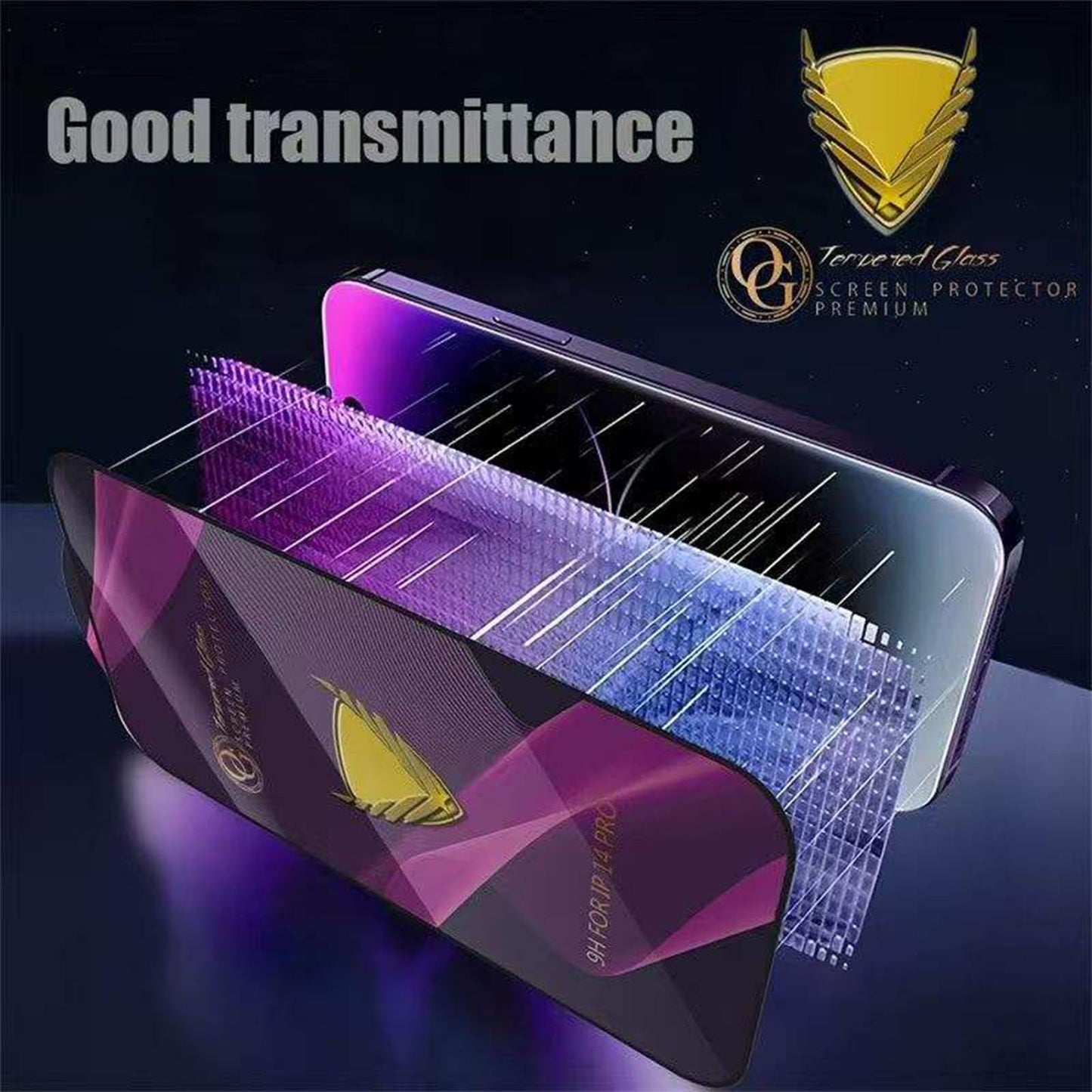 For iPhone 14 10Pcs Screen Protector Full Cover Anti-Static Clear High Aluminium-silicon Glass Film