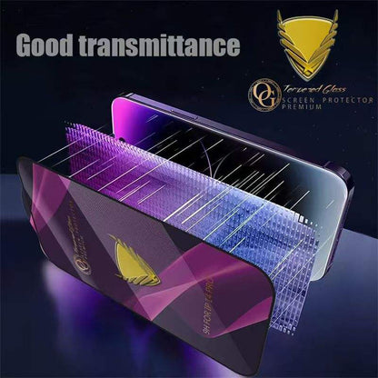 For iPhone 14 10Pcs Screen Protector Full Cover Anti-Static Clear High Aluminium-silicon Glass Film