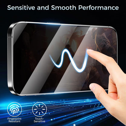 For iPhone 14 10Pcs Screen Protector Full Cover Anti-Static Clear High Aluminium-silicon Glass Film