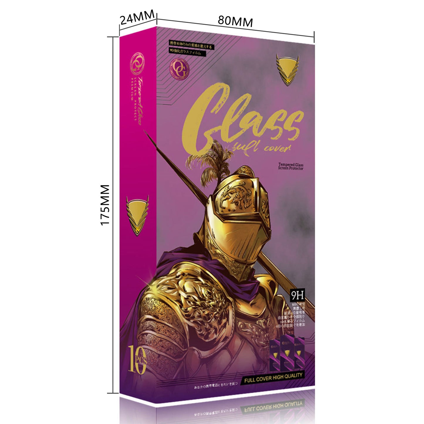For iPhone 14 10Pcs Screen Protector Full Cover Anti-Static Clear High Aluminium-silicon Glass Film