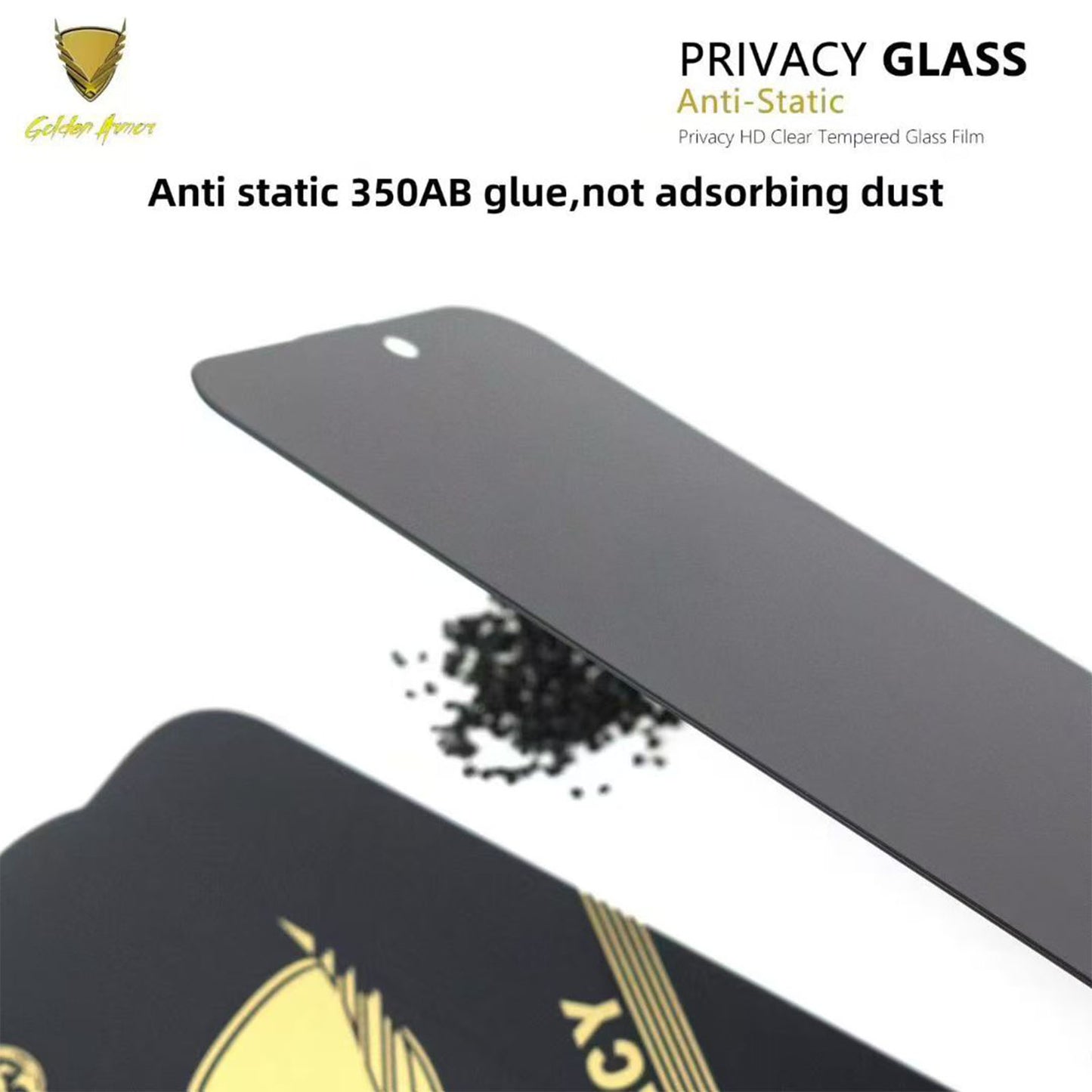 For iPhone 14 10Pcs Privacy Screen Protector 28° Anti-Spy Anti-Static High Aluminium-silicon Glass Film