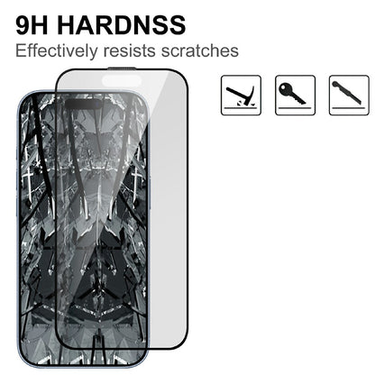 For iPhone 17e  /  16e  /  14  /  13  /  13 Pro AGC Glass Screen Protector Silk Printing Matte Full Glue Full Cover Film