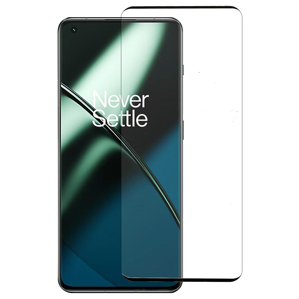 For OnePlus 11 5G / 9 Pro / 10 Pro / Oppo Find X3 Pro / Find X5 Pro HD Clear Medium Aluminum Glass Screen Protector Side Glue Tempered Glass Film