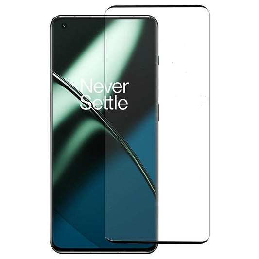 For OnePlus 11 5G / 9 Pro / 10 Pro / Oppo Find X3 Pro / Find X5 Pro HD Clear Medium Aluminum Glass Screen Protector Side Glue Tempered Glass Film