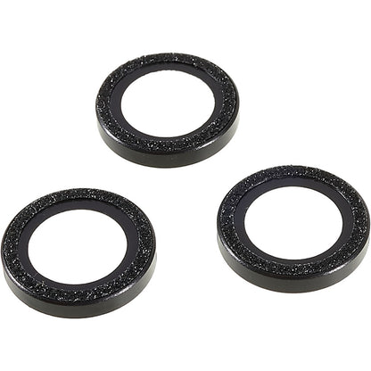 Bling Camera Lens Protector for iPhone 14 Pro / 14 Pro Max , Glitter Metal Frame + Tempered Glass Individual Ring Lens Cover