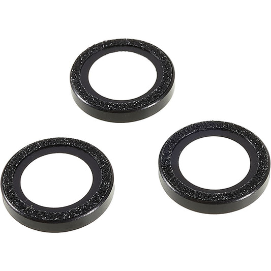 Bling Camera Lens Protector for iPhone 14 Pro / 14 Pro Max , Glitter Metal Frame + Tempered Glass Individual Ring Lens Cover